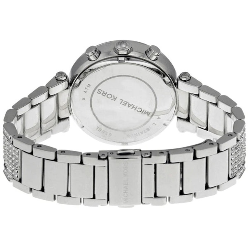 Michael Kors MK5572 Parker Women's Watch Silver Pave - Picture 4 of 15